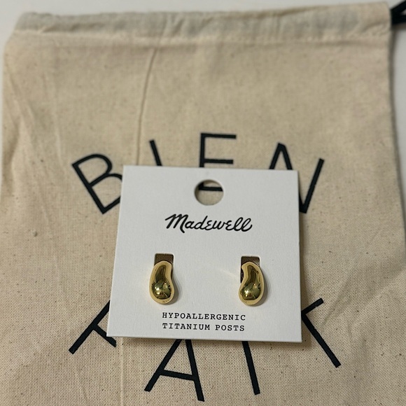 NWT Madewell gold earrings - Picture 1 of 2